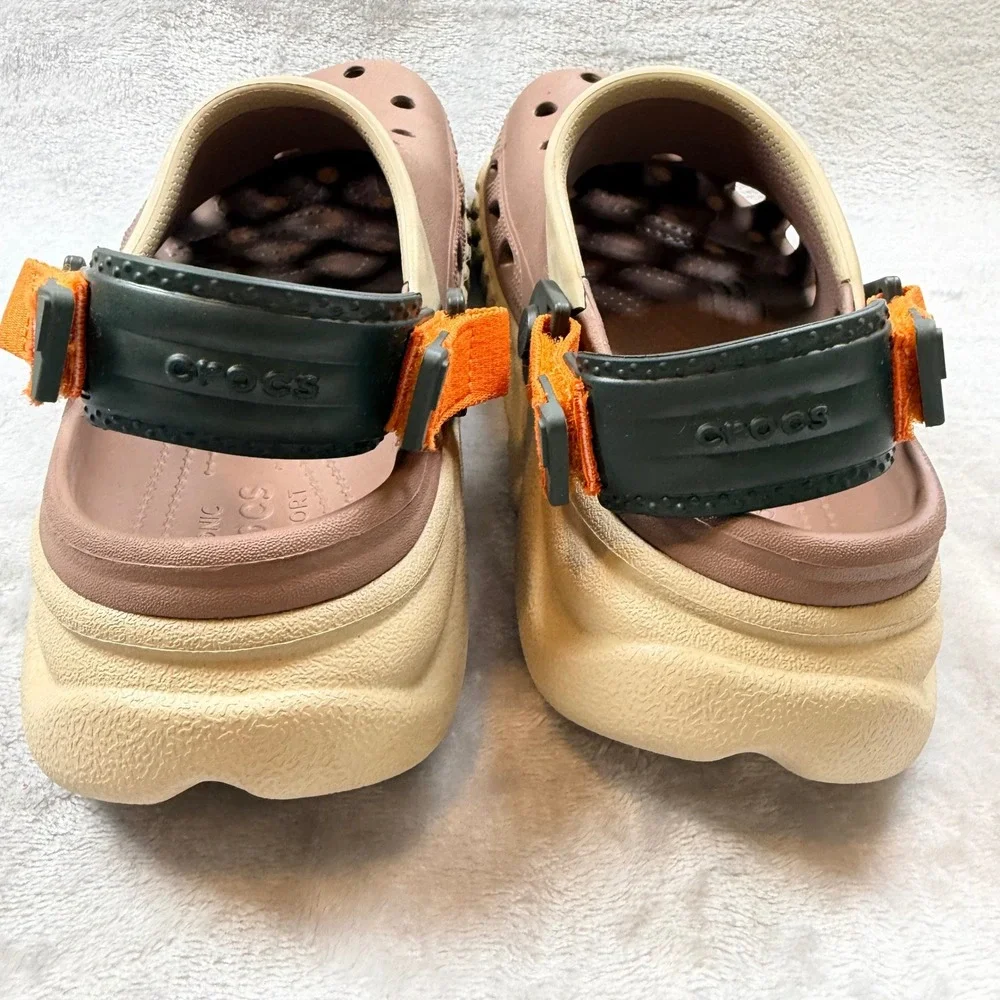 Crocs Clogs Duet Max II Truffle Back Strap Rugged M 8 / W 10 Platform Sandals